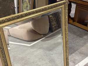 Ornate gilded framed bevelled edge mirror - 3
