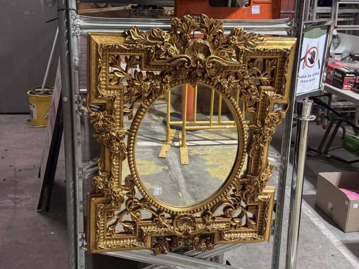Rooco gilt ornate mirror (reproduction)