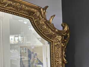 Ornate gilt framed wall mirror - 3