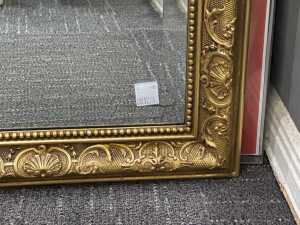 Ornate gilt framed wall mirror - 4