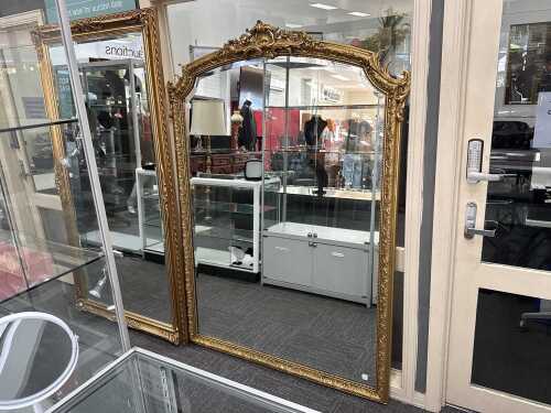 684 · Ornate gilt framed wall mirror