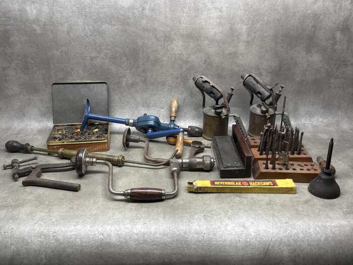 Assorted antique hand tools