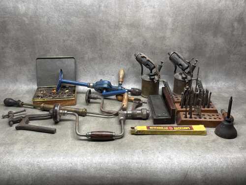 693 · Assorted antique hand tools