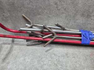 Heavy-duty fishing rod sand spike holders - 2