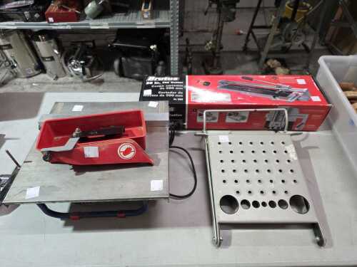 722 · Two tile cutters including Brutus