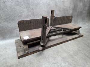 Antique mitre bench on timber frame - 2