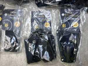 New Excess Stock - The Black Provenance Carpenter & Electrician's Leather Tool Pack incl. 6 Pieces - 3