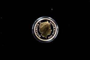 Little Dinkums Petey Platypus 2009 $5 gold proof coin, 0.04oz 99.99% pure gold - 2