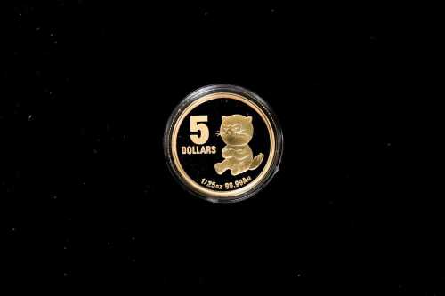 Little Dinkums Tinga Tasmanian Devil 2010 $5 gold proof coin, 0.04oz 99.99% pure gold