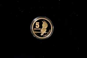 Little Dinkums Kato Cockatoo 2010 $5 gold proof coin, 0.04oz 99.99% pure gold