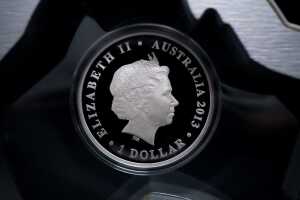 The Land Down Under 2013 $1 silver proof coin, 31.14g 99.9% pure silver - 3