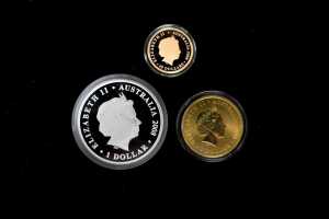 Australian Olympic Team 2008 three-piece coin collection - 5