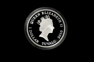 Charles Kingsford Smith 2010 $1 silver proof coin, 1oz 99.9% pure silver - 2
