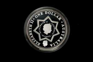 Centenary of Federation Holey Dollar & Dump 2001 totalling $1.25, 1oz 99.9% pure silver - 2