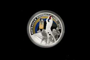 150 Years Australian Football 2008 $1 silver proof coin, 31.14g 99.9% pure silver