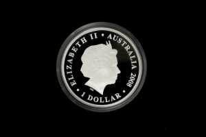 150 Years Australian Football 2008 $1 silver proof coin, 31.14g 99.9% pure silver - 2