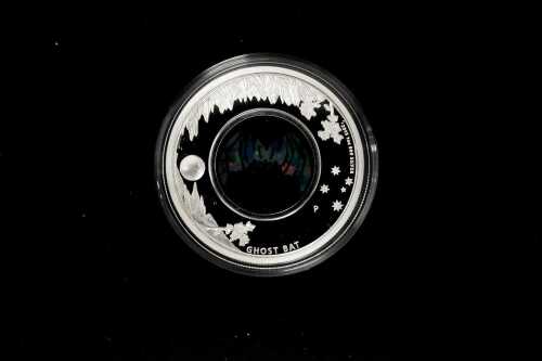 Australian Opal Series The Ghost Bat 2015 $1 silver proof coin, 31.14g 99.9% pure silver