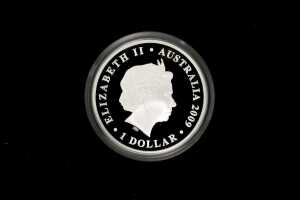 200 Years of Postal Service in Australia 2009 $1 silver proof coin, 31.14g 99.9% pure silver - 2