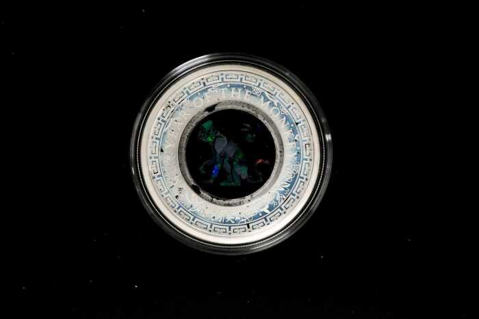 Australian Opal Lunar Monkey 2016 $1 silver proof coin, 31.14g 99.9% pure silver