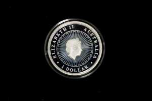 Australian Opal Lunar Monkey 2016 $1 silver proof coin, 31.14g 99.9% pure silver - 2