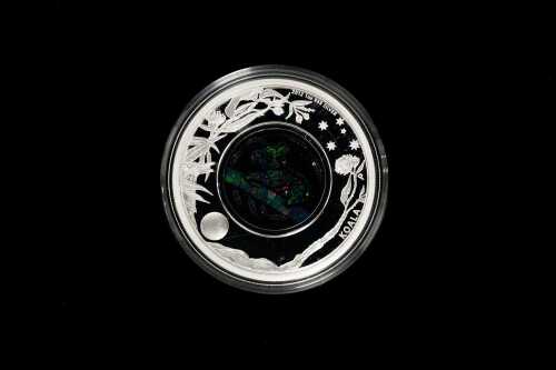 Australian Opal Series The Koala 2012 $1 silver proof coin, 31.14g 99.9% pure silver