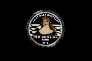 Saint Mary Mackillop 2010 $1 silver proof coin, 31.14g 99.9% pure silver