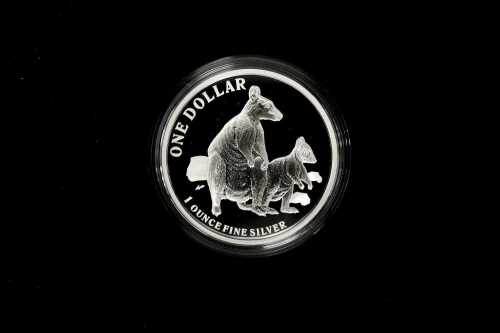 Kangaroo Series 2011 $1 silver proof coin, 1oz 99.9% pure silver