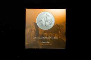 Kangaroo Series 2011 $1 silver proof coin, 1oz 99.9% pure silver - 5