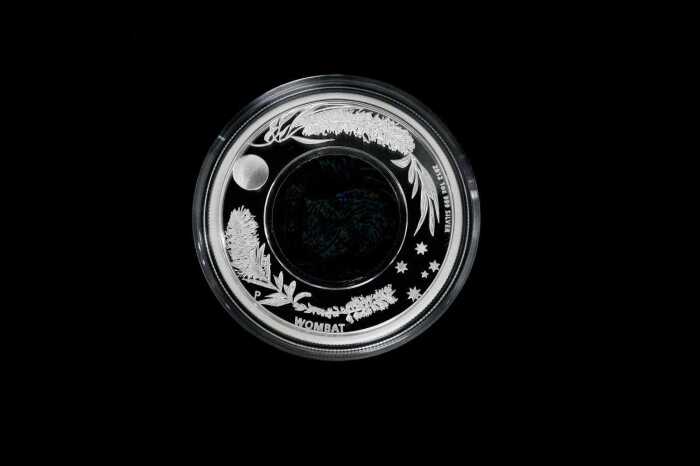 Australian Opal Series The Wombat 2012 $1 silver proof coin, 1oz 99.9% pure silver