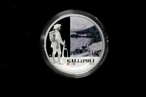 Famous Battles in Australian History 2011-2012 $1 five coin set, totalling 5oz 99.9% pure silver - 2