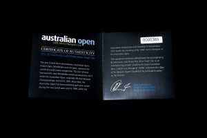 Australian Open 100th Men's Champion Coin 2012 $2 gold plated silver proof coin 20.28g 99.9% pure silver - 5