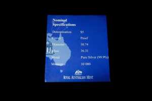 Centenary of Federation Finale Coin 2001 $5 silver proof coin, 36.31g 99.9% pure silver - 4
