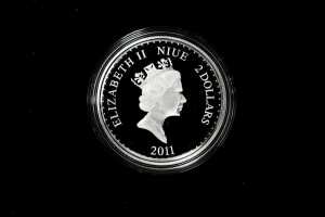 First Crossing of the Simpson Desert 75th Anniversary 2011 $2 silver proof coin, 1oz 99.9% pure silver - 2