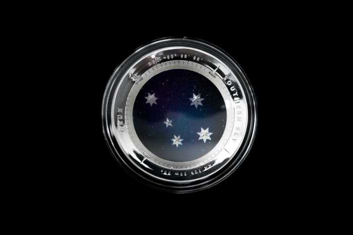 Crux Southern Sky 2012 $5 silver proof coin, 1oz 99.9% pure silver