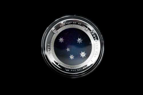 Crux Southern Sky 2012 $5 silver proof coin, 1oz 99.9% pure silver