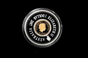 Lunar Holey Dollar & Gold Plated Dump Set 2007 $1.25 silver proof coin 1oz 99.9% pure silver - 2