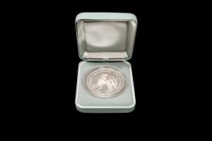 The Australian Kookaburra Penny Privy Mark 1997 $2 silver proof coin, 2oz 99.9% pure silver - 3