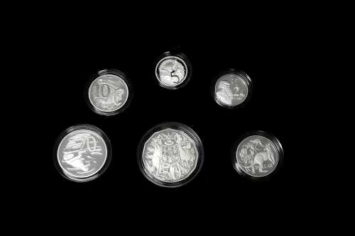 2021 Fine Silver Proof Year six-coin set totalling $3.85 and 61.62g 99.9% pure silver