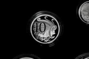 2021 Fine Silver Proof Year six-coin set totalling $3.85 and 61.62g 99.9% pure silver - 5