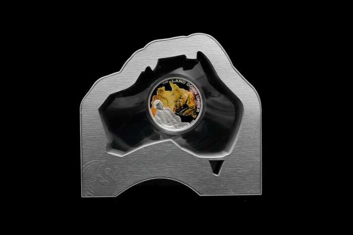 The Land Down Under 2013 $1 silver proof coin, 1oz 99.9% pure gold
