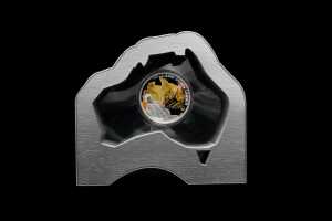 The Land Down Under 2013 $1 silver proof coin, 1oz 99.9% pure gold