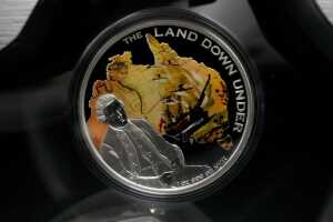 The Land Down Under 2013 $1 silver proof coin, 1oz 99.9% pure gold - 2