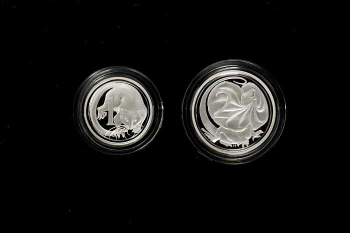 2011 Two Coin Fine Silver Proof Set totalling 3c and 8.96g 99.9% pure silver