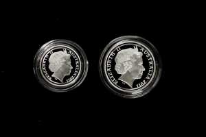 2011 Two Coin Fine Silver Proof Set totalling 3c and 8.96g 99.9% pure silver - 2