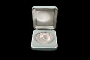 The Australian Kookaburra Threepence Privy Mark 1997 $2 silver proof coin, 2oz 99.9% pure silver - 3