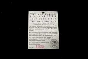 The Australian Kookaburra Threepence Privy Mark 1997 $2 silver proof coin, 2oz 99.9% pure silver - 4