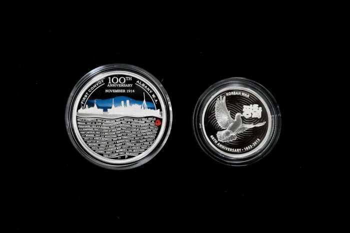 Two silver proof coins