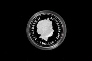 Her Majesty Queen Elizabeth II Golden Jubilee of Accession 2002 $1 silver proof-like coin, 1oz 99.9% pure silver - 2