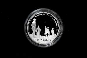 Two 50c silver proof coins totalling $1 and 36.48g 99.9% pure silver - 4