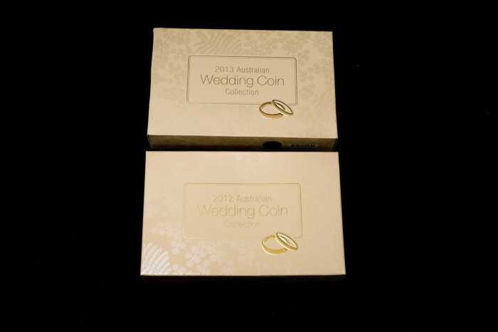2012 and 2013 Wedding Proof Coin Collections